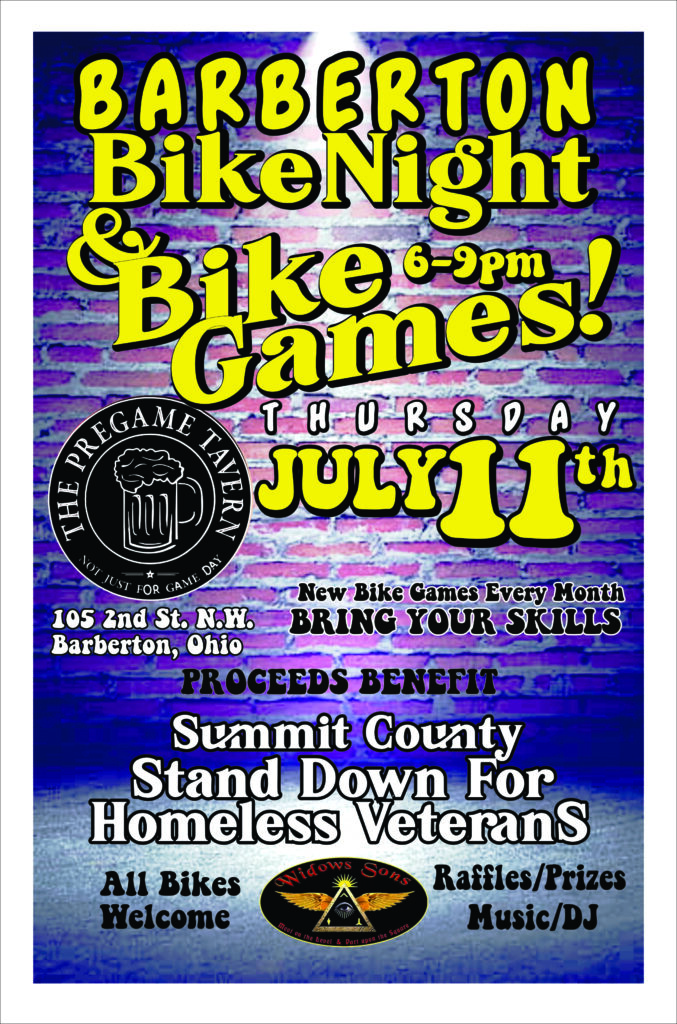 Barberton Bike Night & Bike Games from 6-9PM